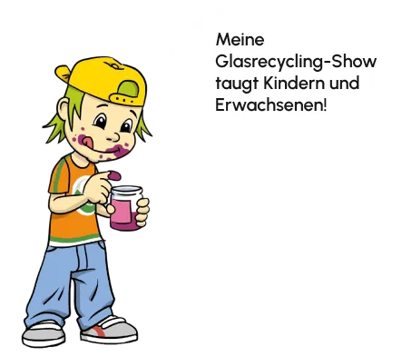 Bobby Bottle sagt "Meine Glasrecycling-Show taugt Kindern und Erwachsenen"